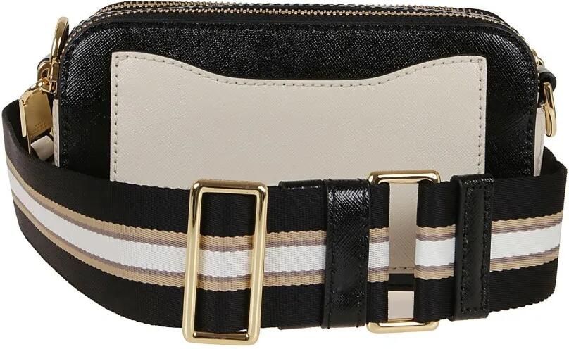 Marc Jacobs Hobo bags Compact Leather Snapshot Bag With Gold Brass Logo in wit