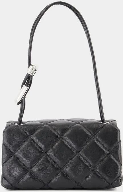 Marc Jacobs Hobo bags The Mini Dual Chain Shoulder Bag Leather Black in grijs