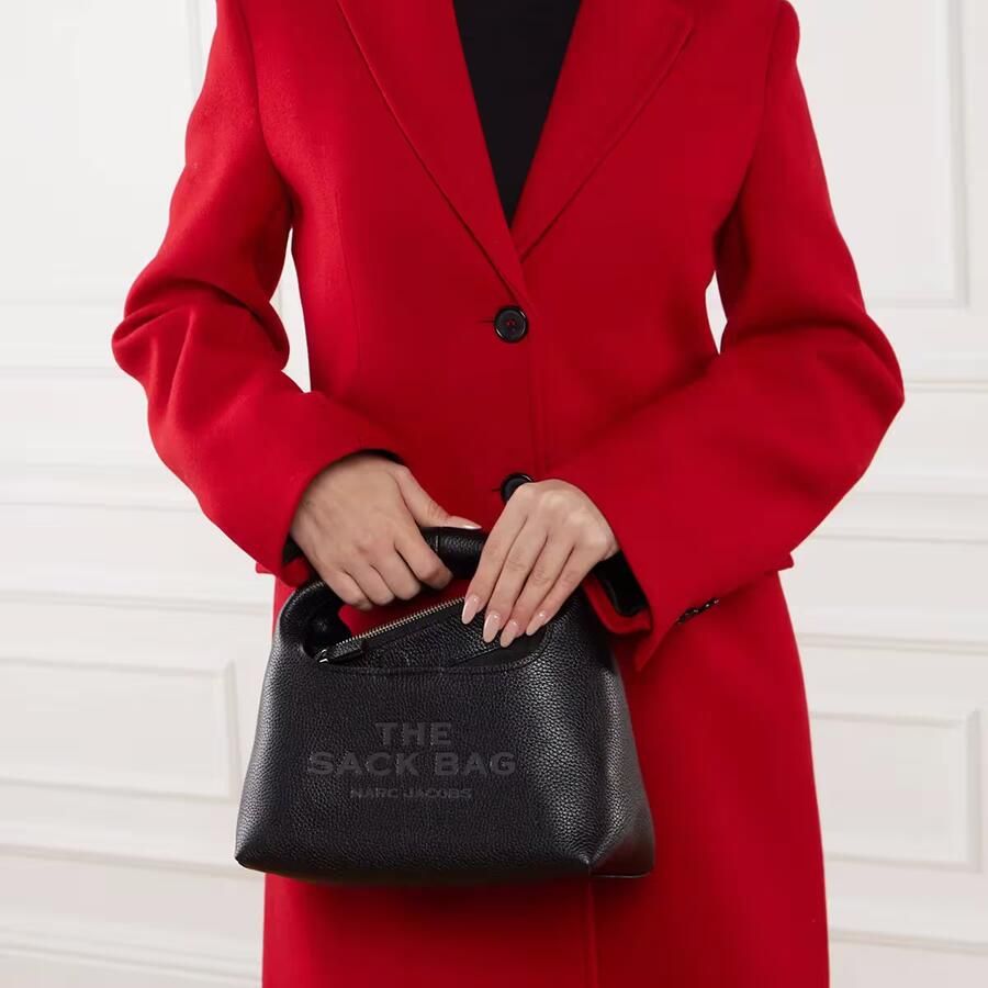 Marc Jacobs Mini Leren Handtas met Magnetische Sluiting Black Dames - Foto 1