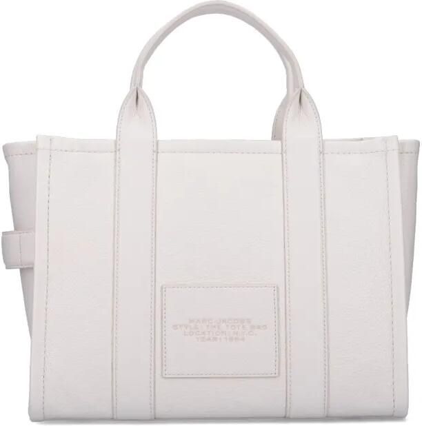 Marc Jacobs Shoppers & Totes Medium 'The Leather' Tote Bag – White in wit