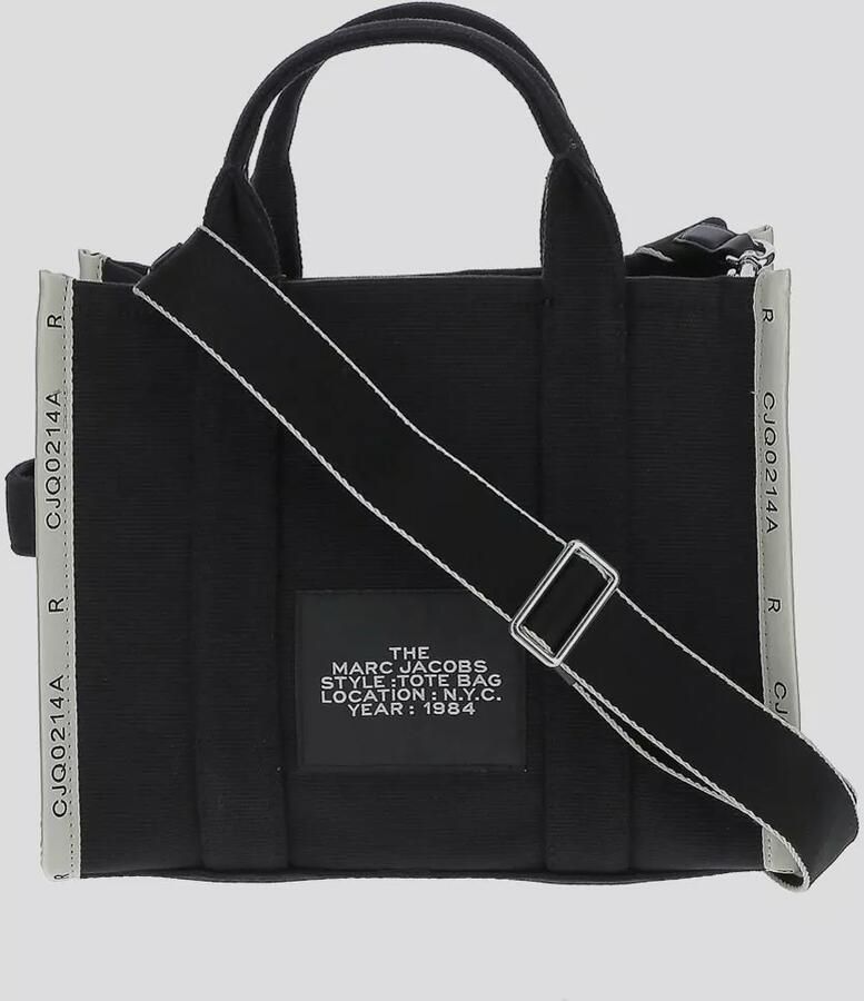 Marc Jacobs Shoppers & Totes Medium Tote' Black Tote Bag With Contrasting Logo in zwart - Foto 3