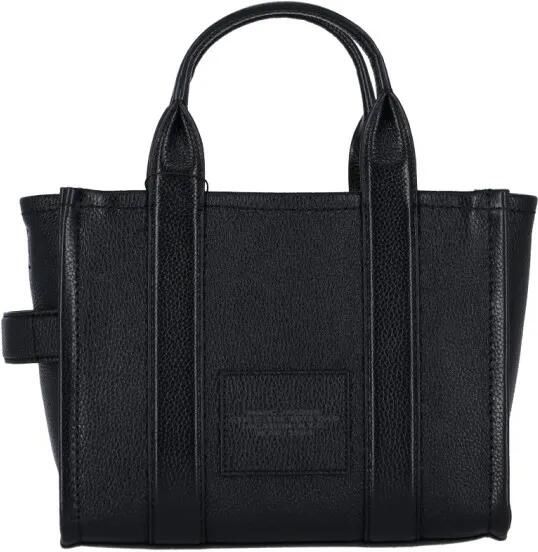 Marc Jacobs Shoppers & Totes Small 'The Leather' Tote Bag – Black in zwart