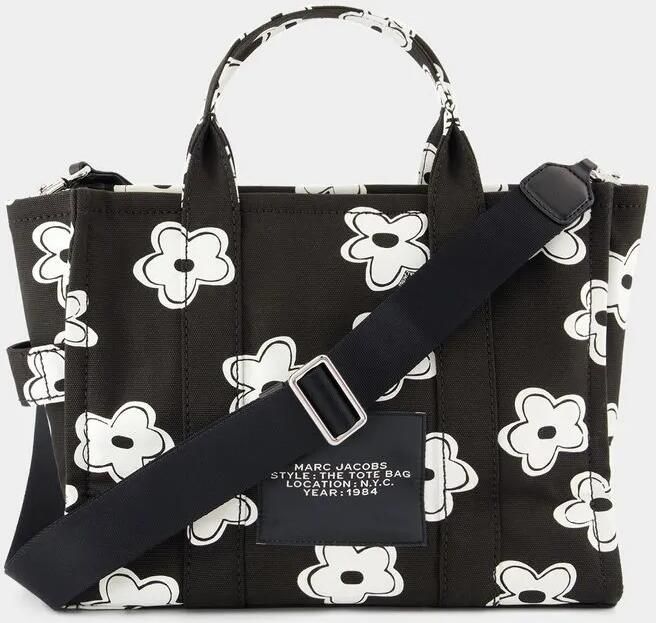 Marc Jacobs Shoppers & Totes The Medium Tote Cotton Black White in zwart - Foto 6