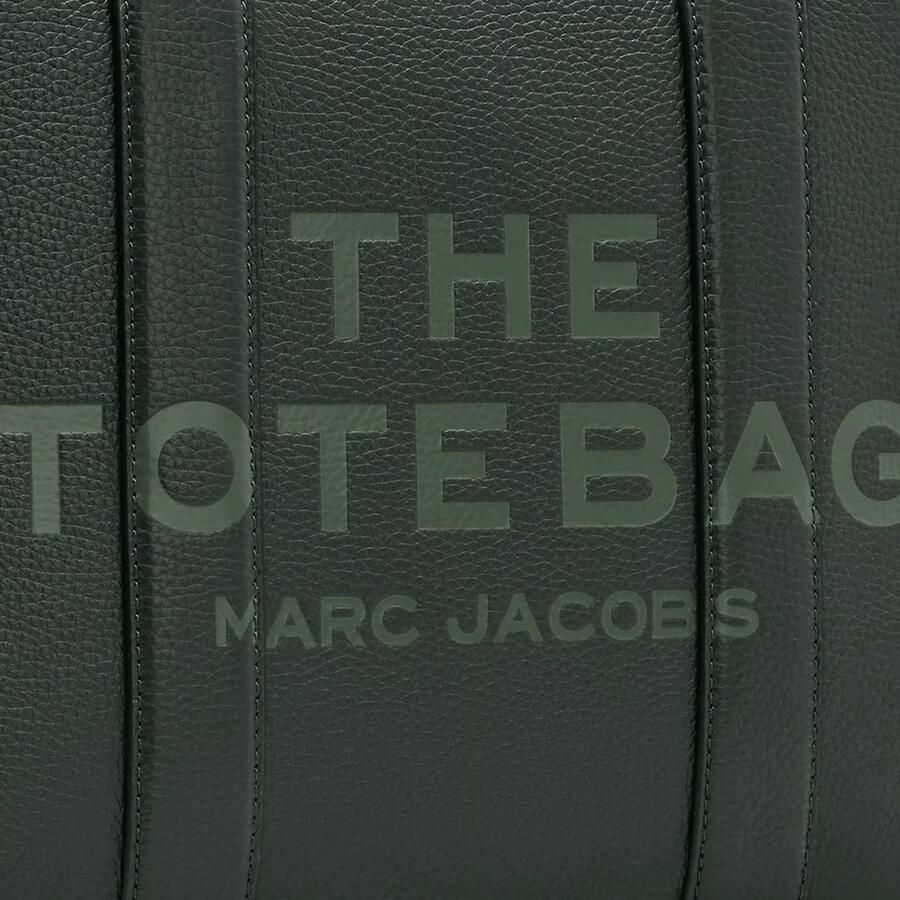 Marc Jacobs Shoppers & Totes The Medium Tote Leather Green in groen