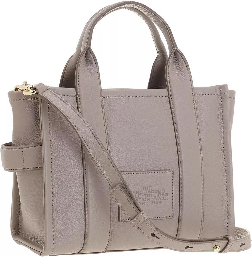 Marc Jacobs Getextureerde leren tote handtas met riem Gray Dames - Foto 4