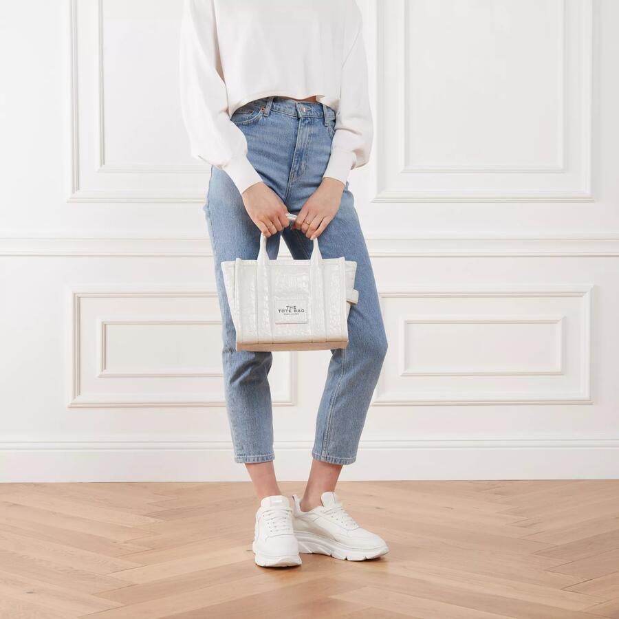 Marc Jacobs The Croc-reliëf Tote kleine shopper Wit - Foto 4