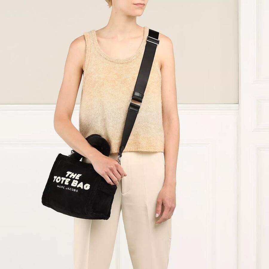 Marc Jacobs Zwarte Mini Tote met Geborduurde Details Black Dames - Foto 4