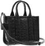 Marc Jacobs Satchels The Croc Embossed Micro Tote in zwart - Thumbnail 1