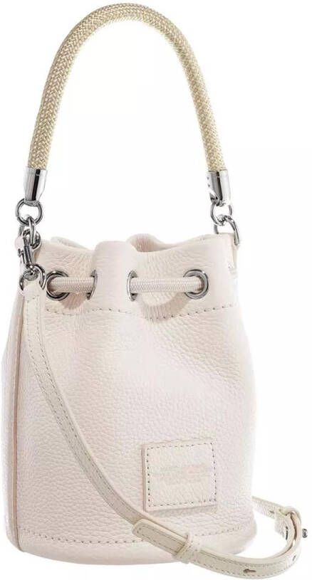 Marc Jacobs Totes The Leather Mini Bucket Bag in crème