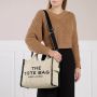 Marc Jacobs Jacquard Medium Tote Bag in zandkleur Beige Dames - Thumbnail 1