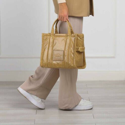 Marc Jacobs Totes The Shiny Crinkle Small Tote in light brown