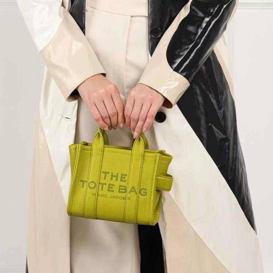 Marc Jacobs The Leather Tote kleinie shopper Groen