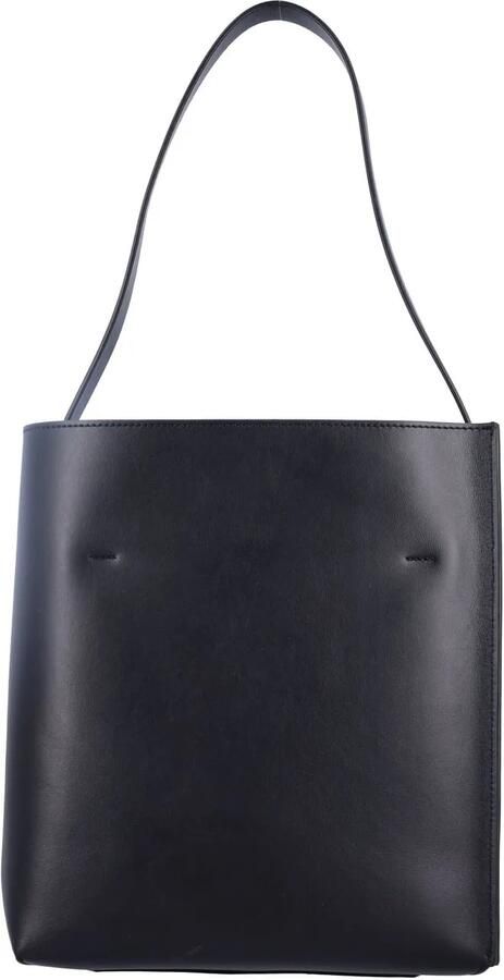 Marni Iconische schoudertas van kalfsleer met platte band Black Dames - Foto 9