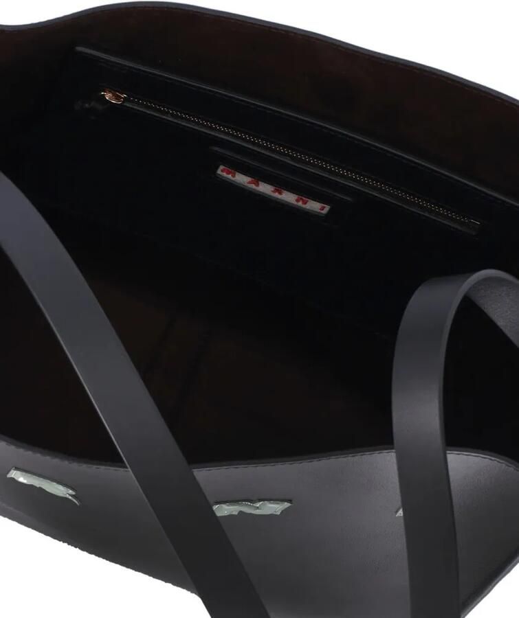 Marni Hobo bags Museo' Medium Hobo Bag – Black in zwart