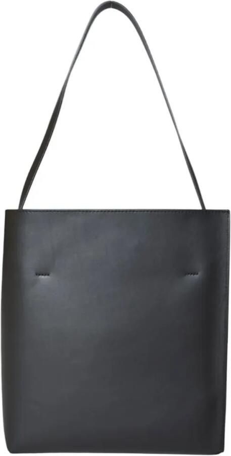 Marni Hobo bags Museo Small Black Leather Hobo Bag in zwart