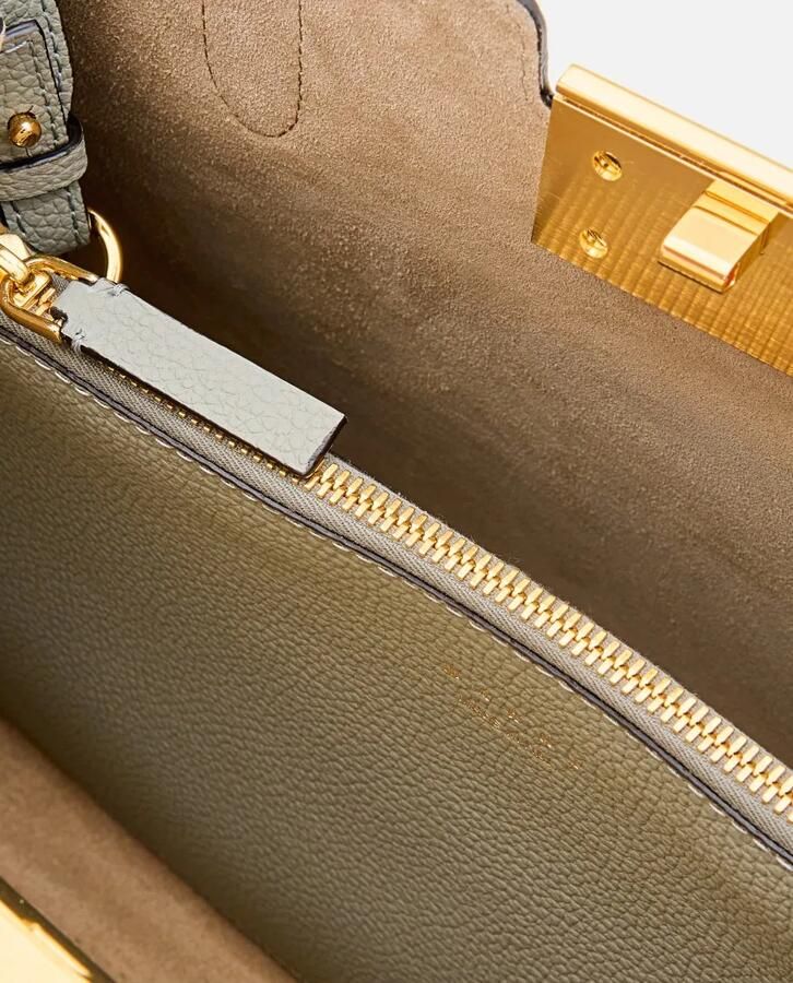 Marni Hobo bags Two-Handle Leather Shoulder Bag in grijs