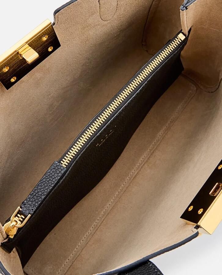 Marni Shoppers & Totes Black Handbag With Gold-Tone Clasp in zwart