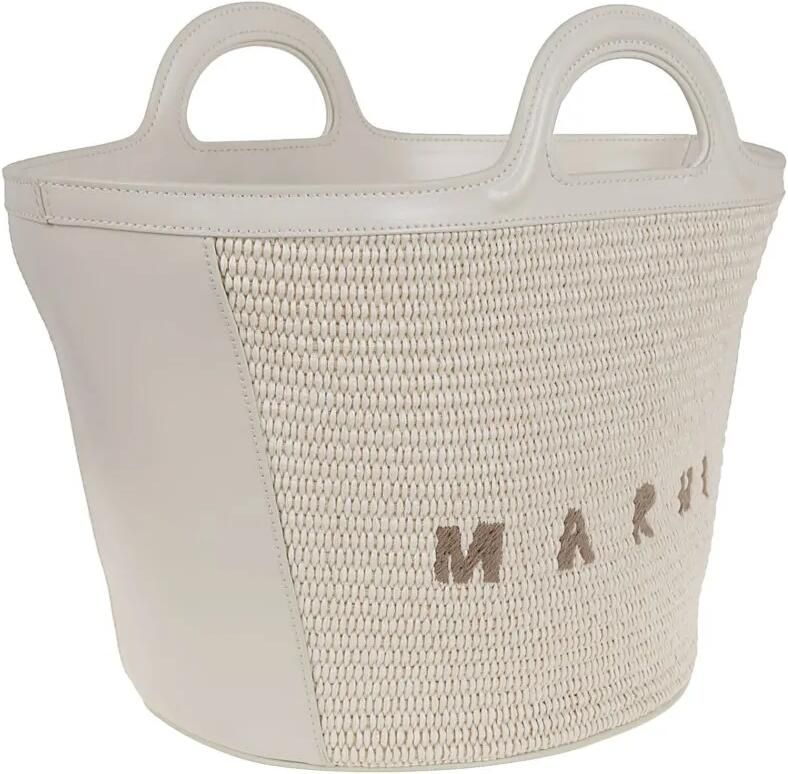 Marni Shoppers & Totes Tropicalia Handbag Small in wit