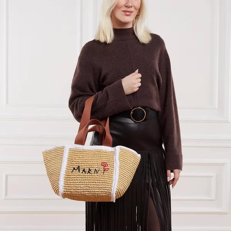 Marni Stijlvolle Tote Tas voor Winkelen Beige Dames - Foto 1