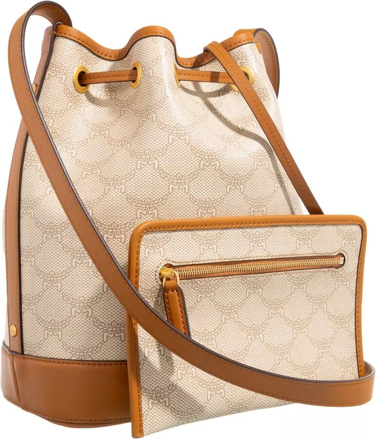 MCM Bucket bags Himmel Lts Drawstring Med I9 One Size in beige
