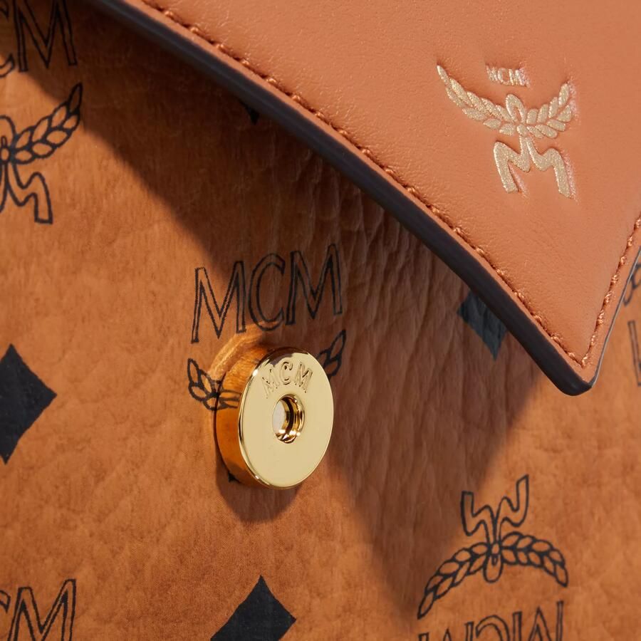 MCM Diamond Schoudertas in Visetos Leder Mix Brown Dames - Foto 2