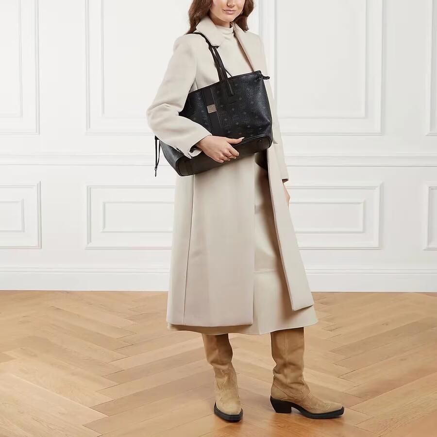 MCM Shoppers Liz Vi Shopper Med Bk One Size in zwart - Foto 4