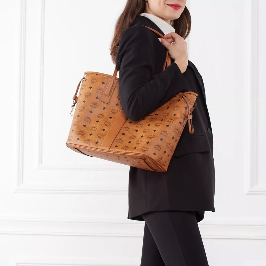 MCM Shoppers Liz Vi Shopper Med Co One Size in cognac - Foto 3