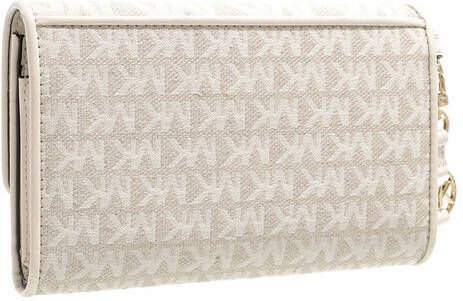 Michael Kors Clutches Lg Flap Phn Wristlet in white