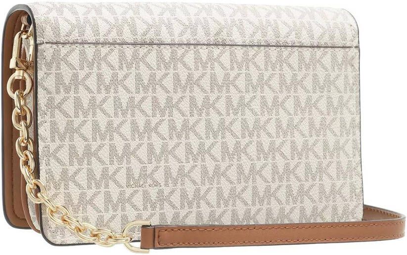 Michael Kors Crossbody bags Jet Set Charm Large Accordian Flap Crossbody Bag in crème