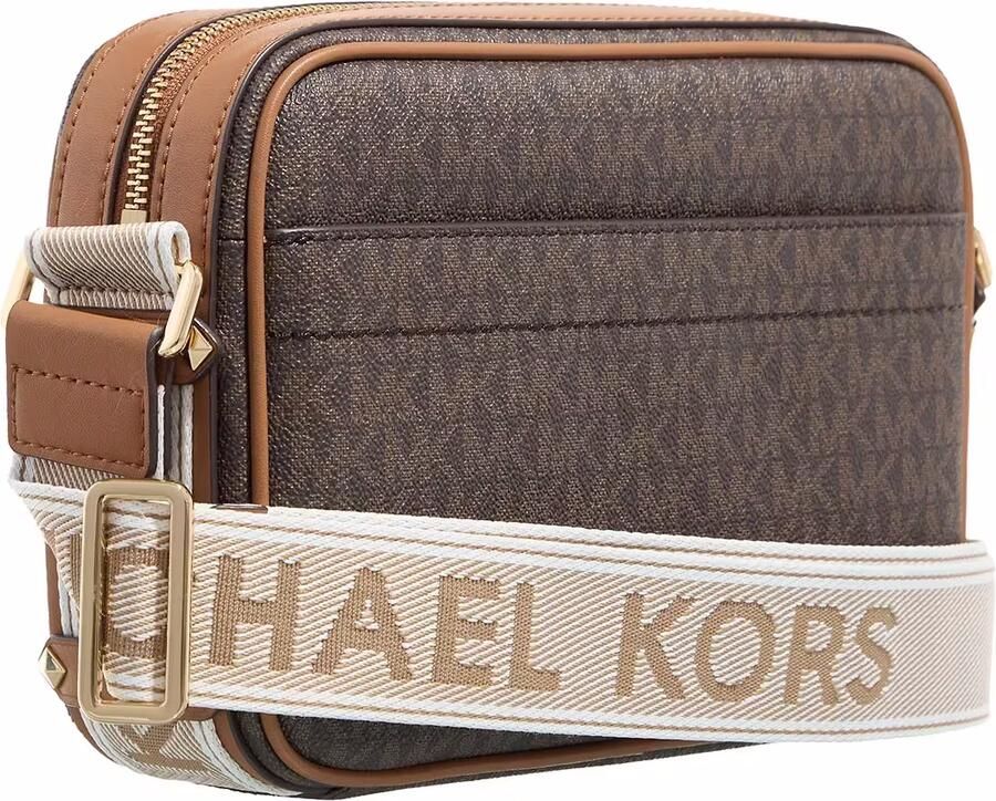 Michael Kors crossbody tas Maeve met logoprint donkerbruin cognac