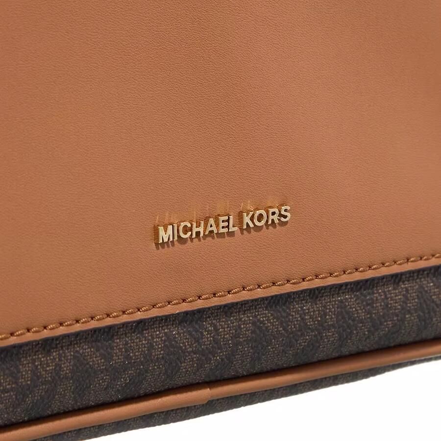 Michael Kors crossbody tas Maeve met logoprint donkerbruin cognac - Foto 2