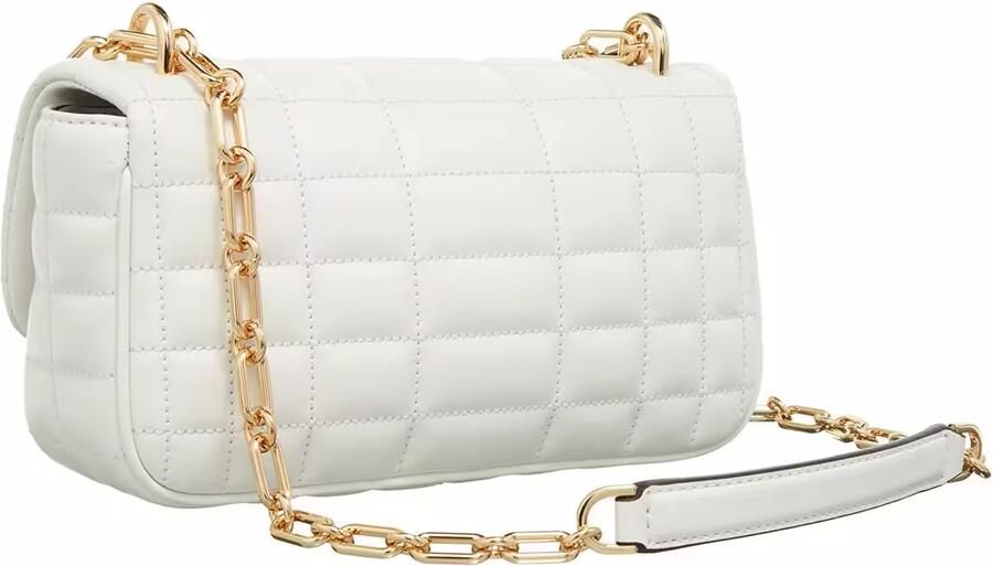 Michael Kors Gewatteerde leren schoudertas met ketting White Dames - Foto 3