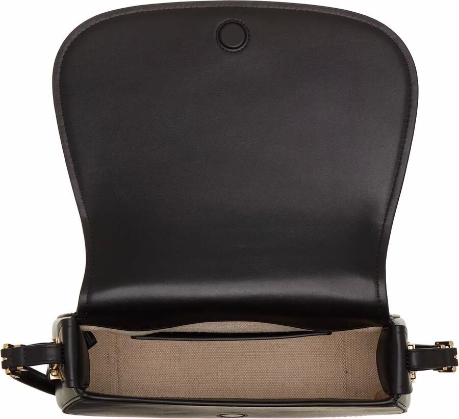 Michael Kors Leren Crossbody Tas met Magnetische Flap Black Dames - Foto 4