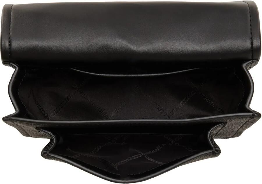 Michael Kors Hobo bags Textured Cow Leather Shoulder Bag in zwart