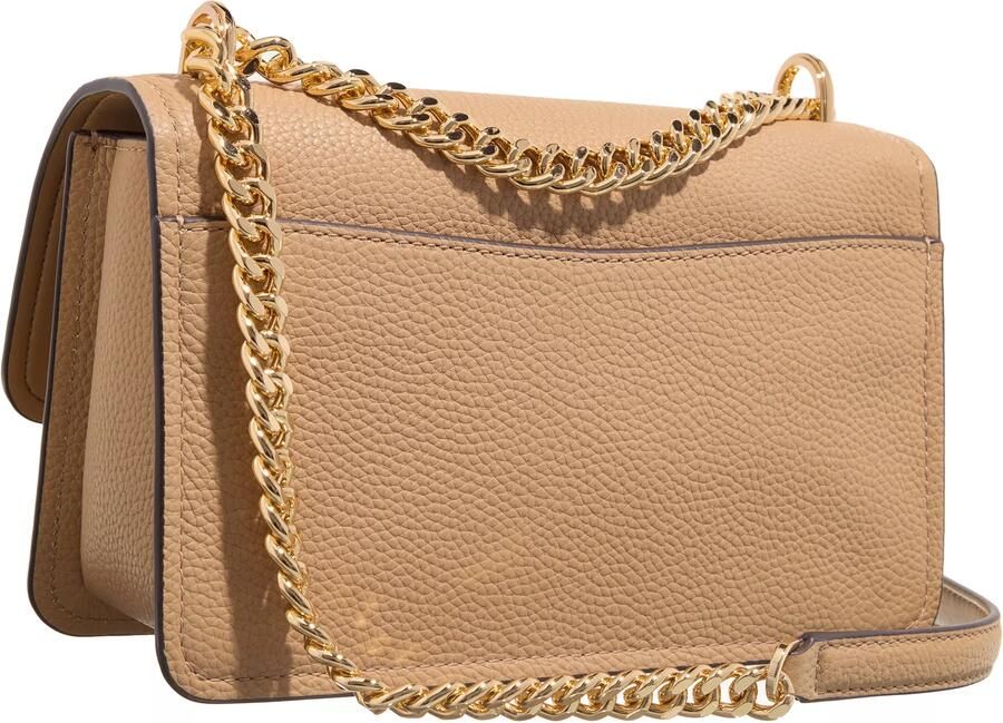 Michael Kors Beige Leren Schoudertas met Magneetsluiting Beige Dames