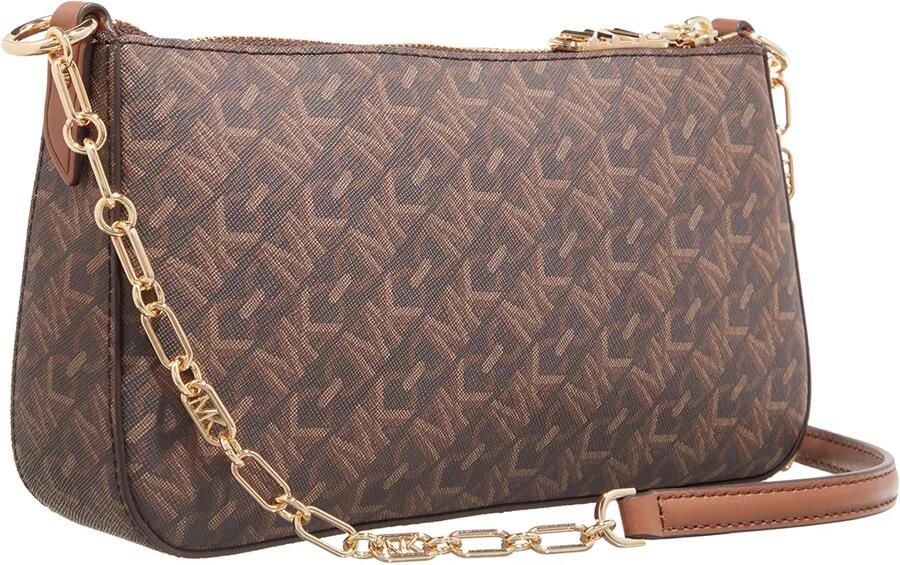 Michael Kors Empire Medium Chain-Link Pochette Brown Dames