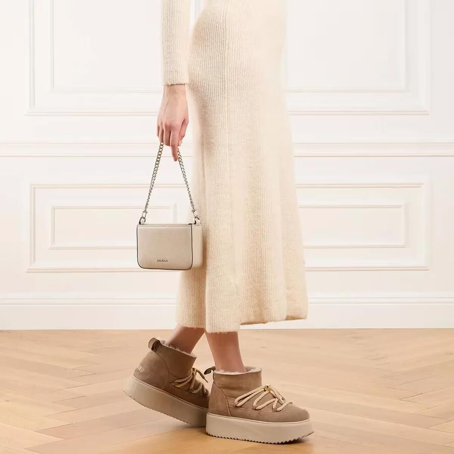 Michael Kors Beige Logo Schoudertas Vrouw Leer Beige Dames - Foto 4