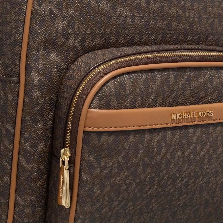 Michael Kors Donkerbruine rugzak voor dagelijks gebruik Green Dames