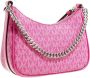 Michael Kors Pochettes Jet Set Charm Small Chain Pouchette in roze - Thumbnail 2