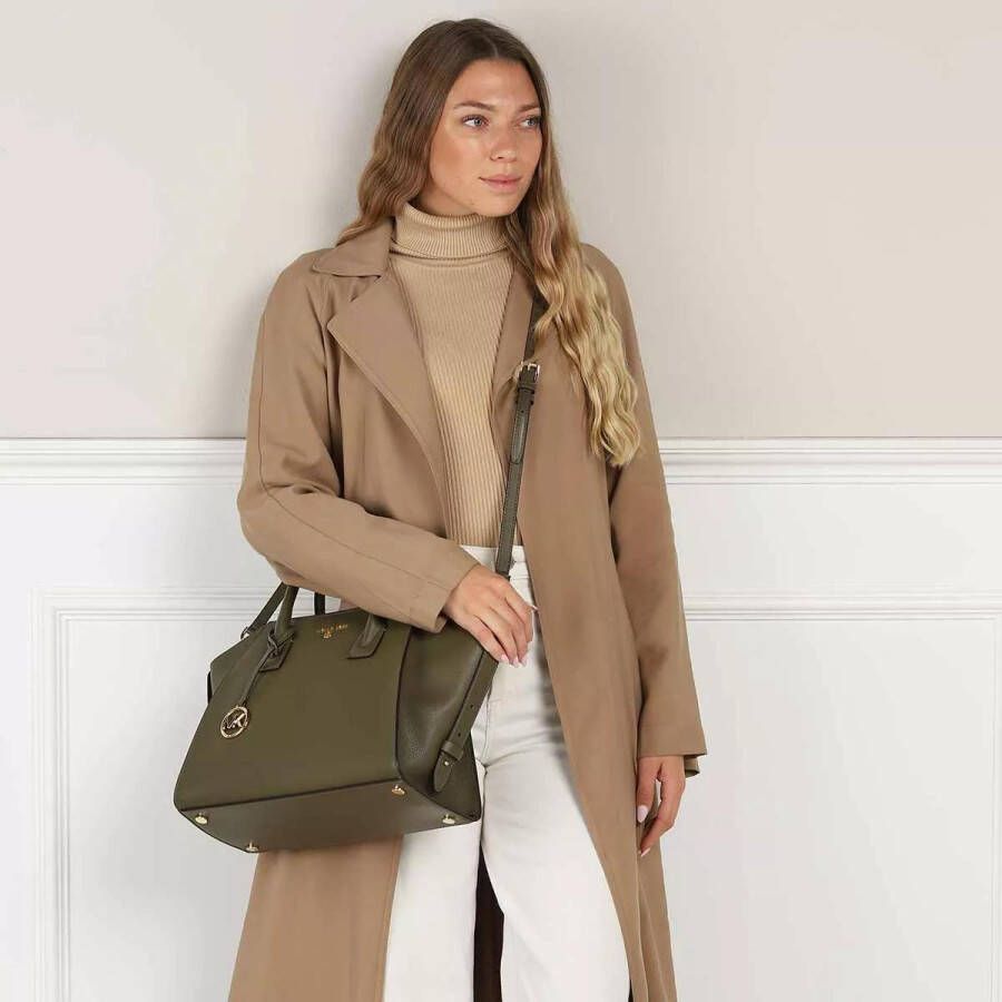 Michael Kors Satchels Large Satchel in groen