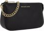 Michael Kors Zwarte leren handtas Gouden details Black Dames - Thumbnail 2