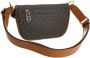 Michael Kors Bruine Logo Print XS Sling Pack Schoudertas Brown Dames - Thumbnail 1