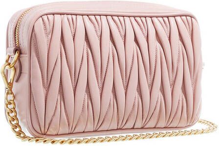 Miu Crossbody bags Matelasse Crossbody Leather in poeder roze