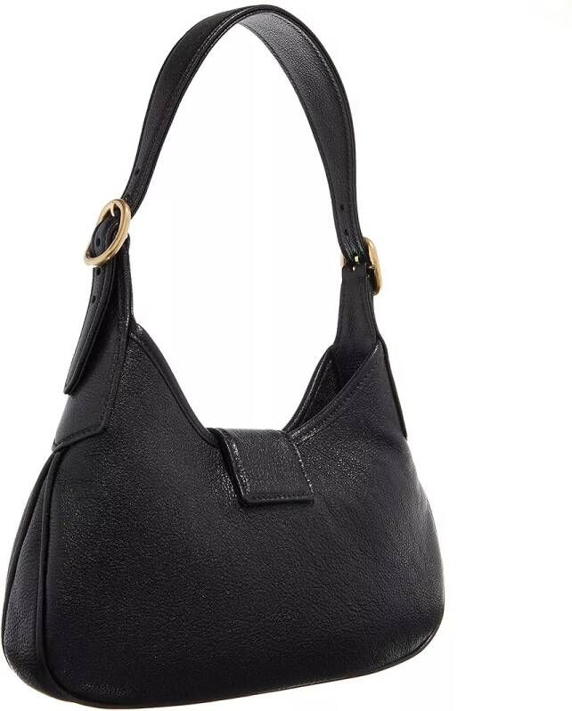 Miu Hobo bags Quilted Nappa Leather Hobo Bag in zwart