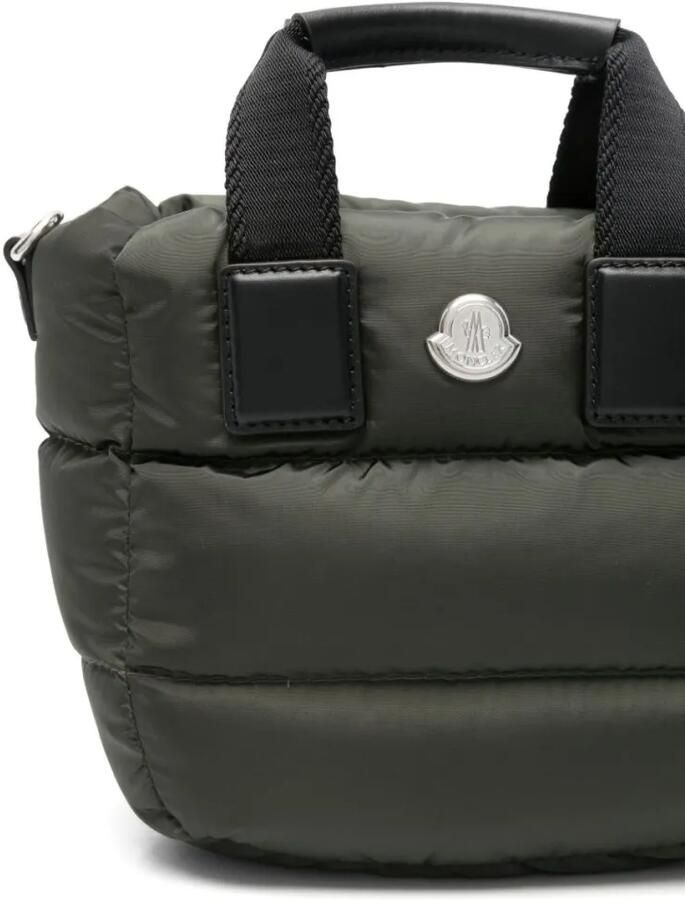 Moncler Crossbody bags Quilted Khaki Handbag With Adjustable Shoulder Str in groen