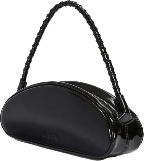 MSGM Crossbody bags Leather Handbag in zwart