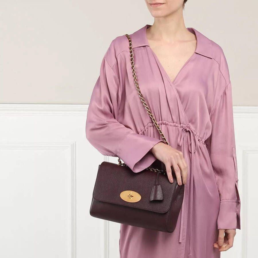 Mulberry Crossbody bags Lily Medium Glassic Grain in rood