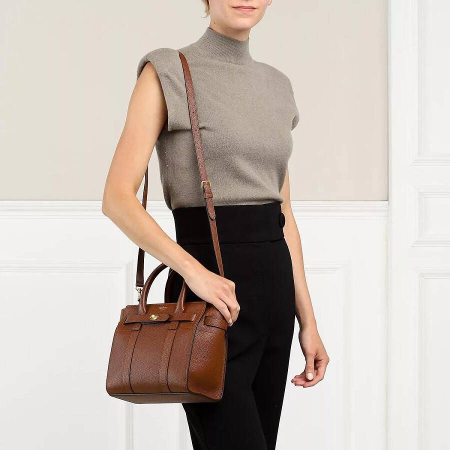 Mulberry Totes Mini Zipped Bayswater Tote Bag in bruin