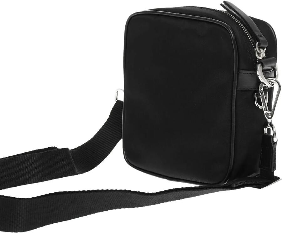Neil Barrett Hobo bags Bearbrick Logo Nylon Twill Crossboby Bag in zwart