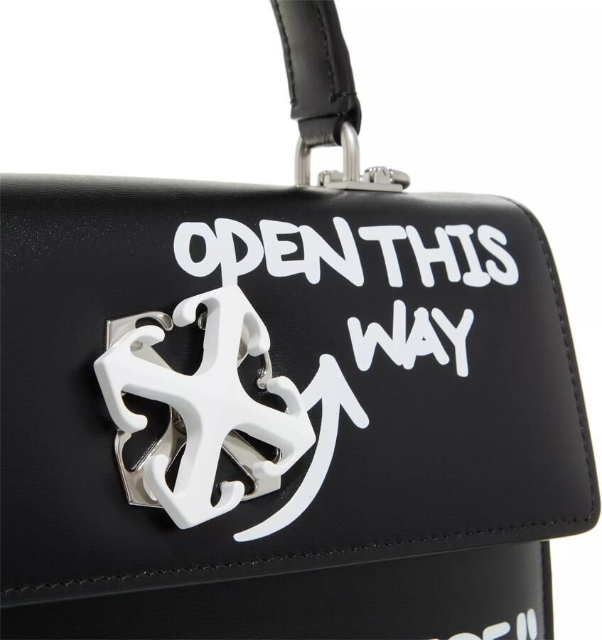 Off-White Crossbody bags Jitney 1.4 Top Handle Quote in zwart